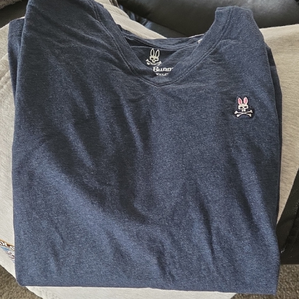 Psycho Bunny Dark Blue Tee with Logo